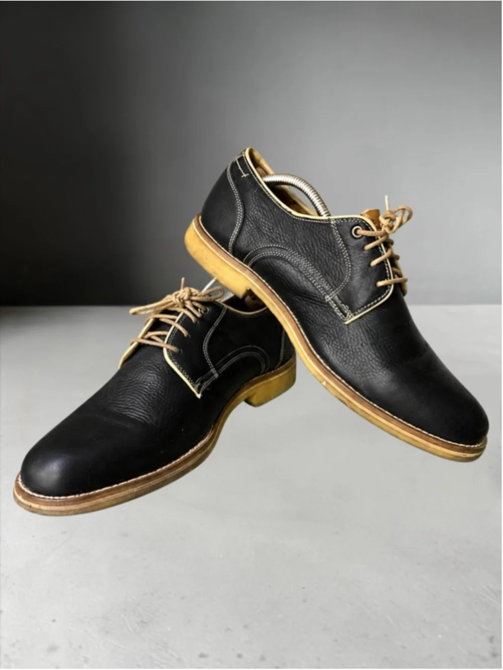 Johnston & Murphy Howell Plain Toe Leather Oxfords – Men’s Size 9.5